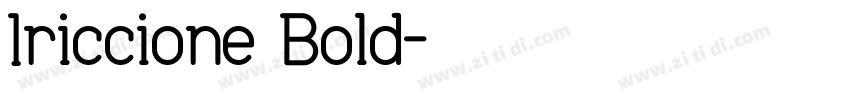 Iriccione Bold字体转换